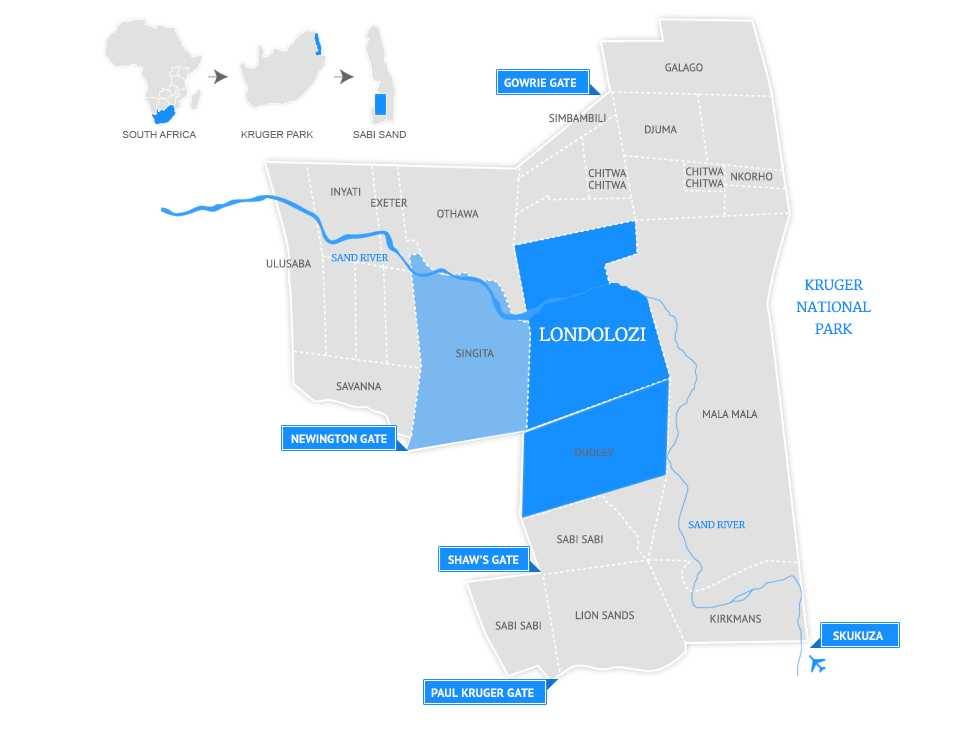 Map of Londolozi